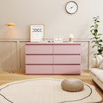 Load image into Gallery viewer, Pink Large 6 Drawers Chest Of Drawer Dressers Table