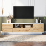 Load image into Gallery viewer, Modern Multi-Functional Storage TV stand for TVs up to 80''