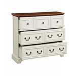 Load image into Gallery viewer, Farmhouse Antique White Engineered Wood 7 Drawers Dresser
