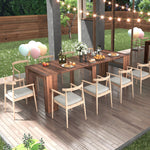 Load image into Gallery viewer, Multifunctional Extendable Mdf Walnut Console Table