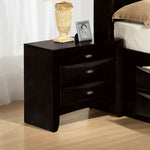 Load image into Gallery viewer, Simple Contemporary 1pc Black Nightstand With Knob Pulls 2-Drawers