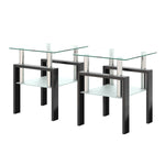 Load image into Gallery viewer, Modern Tempered Glass Tea Coffee End Table Set of 2
