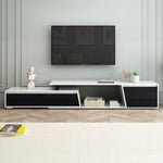 Load image into Gallery viewer, Modern Minimalist Rectangle Extendable TV Stand with 2 Drawers and 1 Cabinet