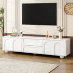 Load image into Gallery viewer, Cream Style TV Stand with Arched Doors & 2 Drawers for TVs up to 75
