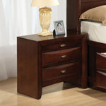 Load image into Gallery viewer, Cherry Color Contemporary Knob Pulls 2-Drawers Nightstand
