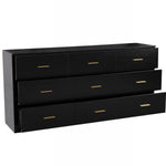 Load image into Gallery viewer, Modern Black 9-Drawer Dresser for Bedroom