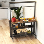 Load image into Gallery viewer, 3 Tier Microwave Stand Oven Shelf Kitchen Island With Storage