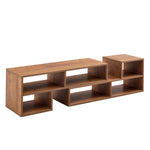 Load image into Gallery viewer, Modern 2-Piece Cube L-Shaped Design TV Stand with Open Storage