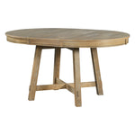 Load image into Gallery viewer, Round Extendable Dining Table with 16' Leaf Wood