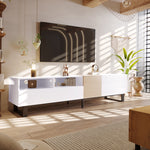 Load image into Gallery viewer, Modern TV Stand for 80'' TV with Double Storage Space