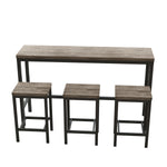 Load image into Gallery viewer, Modern Design Kitchen Dining Table Set with 3 Stools