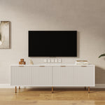 Load image into Gallery viewer, Modern Warm White TV Cabinet For 80 Inch TV Stands