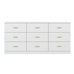 Load image into Gallery viewer, Modern White 9-Drawer Dresser