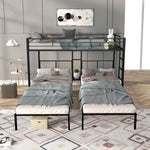 Load image into Gallery viewer, Sturdy Metal Frame Triple Bunk Bed