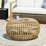 Load image into Gallery viewer, Handcrafted Boho Rattan Coffee Table