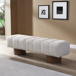 Load image into Gallery viewer, No-Assembly Upholstered Beige Dining Bed Bench