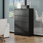 Load image into Gallery viewer, 4 Drawer Lateral Tall Heavy-Duty Metal File Cabinet with Lock
