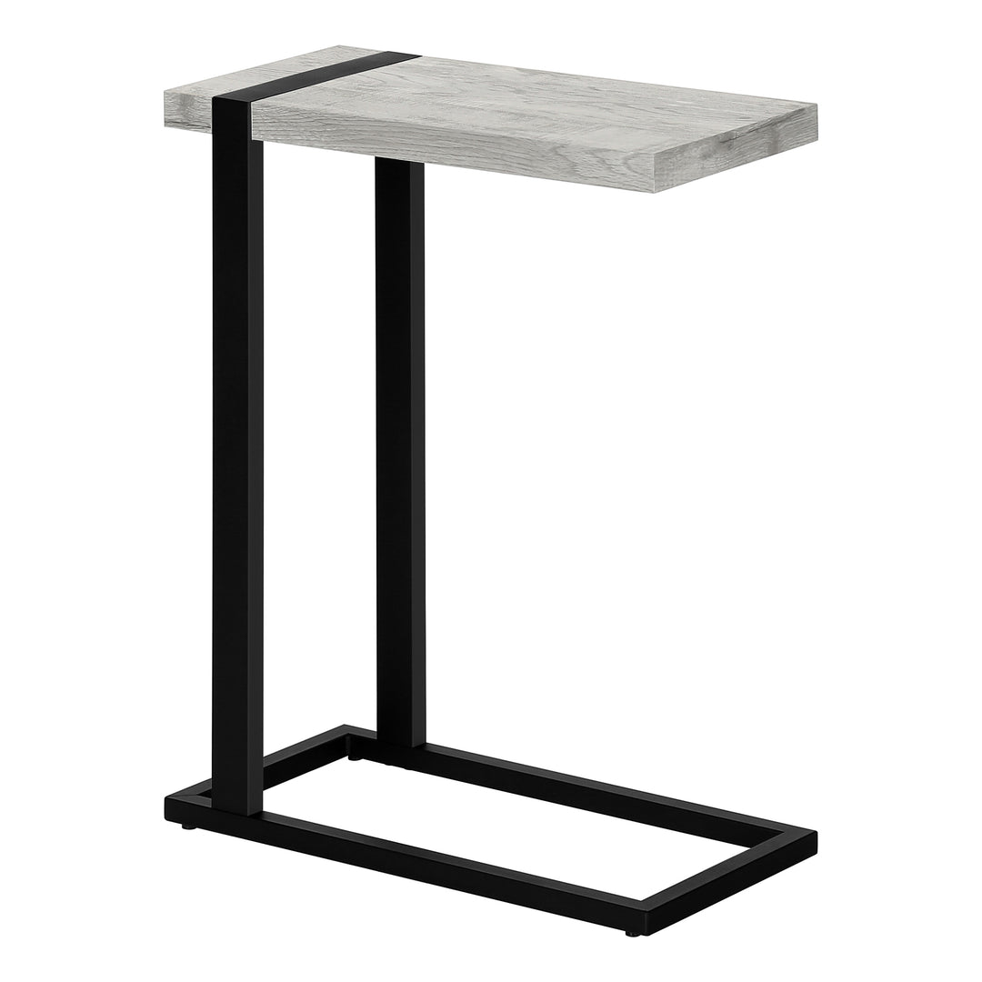 Modern C-shaped Grey End Side Table for Living Room Bedroom