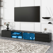 Modern Faux Marble APP Controlled LED TV Stand for TVs Up to 105''