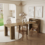 Load image into Gallery viewer, Modern Extendable MDF Barnwood Dining Table with Storage
