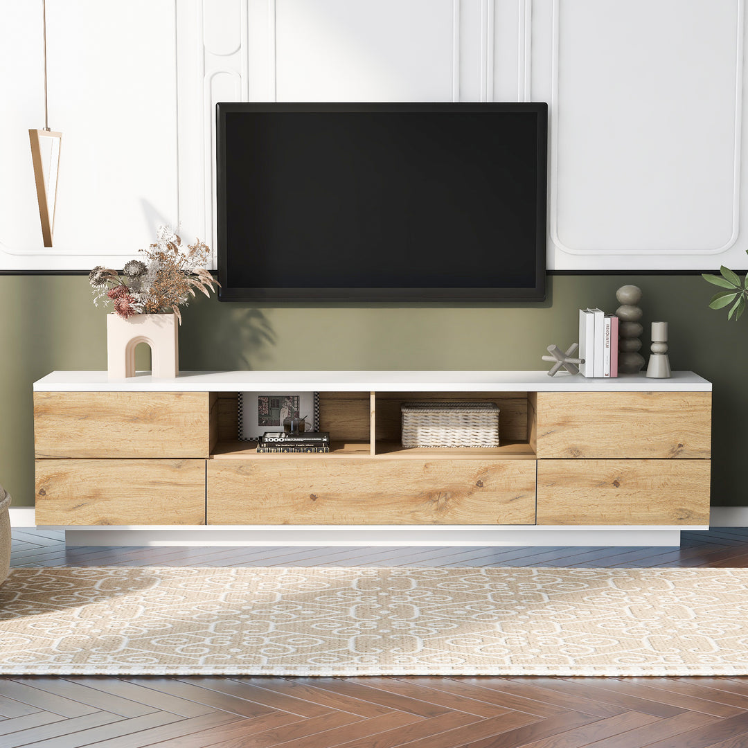 Modern Multi-Functional Storage TV stand for TVs up to 80''