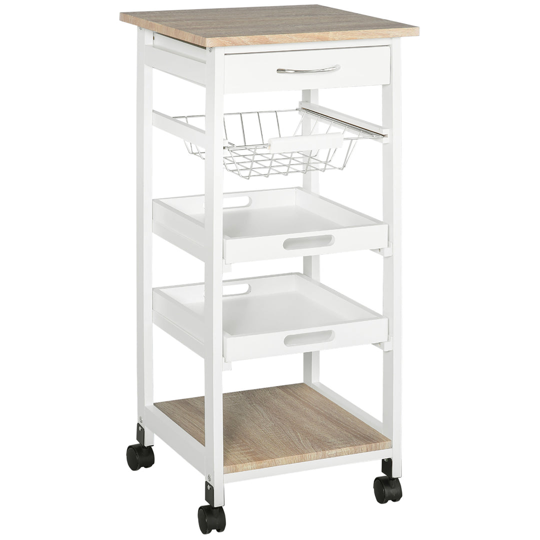 Mobile Kitchen Cart Rolling Kitchen Island with Storage