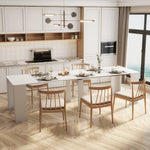 Load image into Gallery viewer, Multifunctional Extendable Mdf White Console Table
