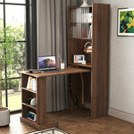 Load image into Gallery viewer, Folding Space-Saving Computer Desk with Storage
