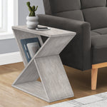 Load image into Gallery viewer, Contemporary Narrow Side Table Grey Veneer Nightstand
