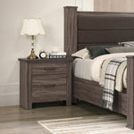 Load image into Gallery viewer, Natural Finish Striking Wooden Nightstand With Drawers Storage
