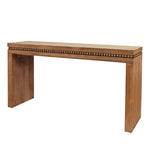 Load image into Gallery viewer, Rustic Manufactured Wood Console Table with Beaded Accent
