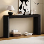 Load image into Gallery viewer, 60&#39; Modern Farmhouse Black Console Table with 2 Concealed Drawers

