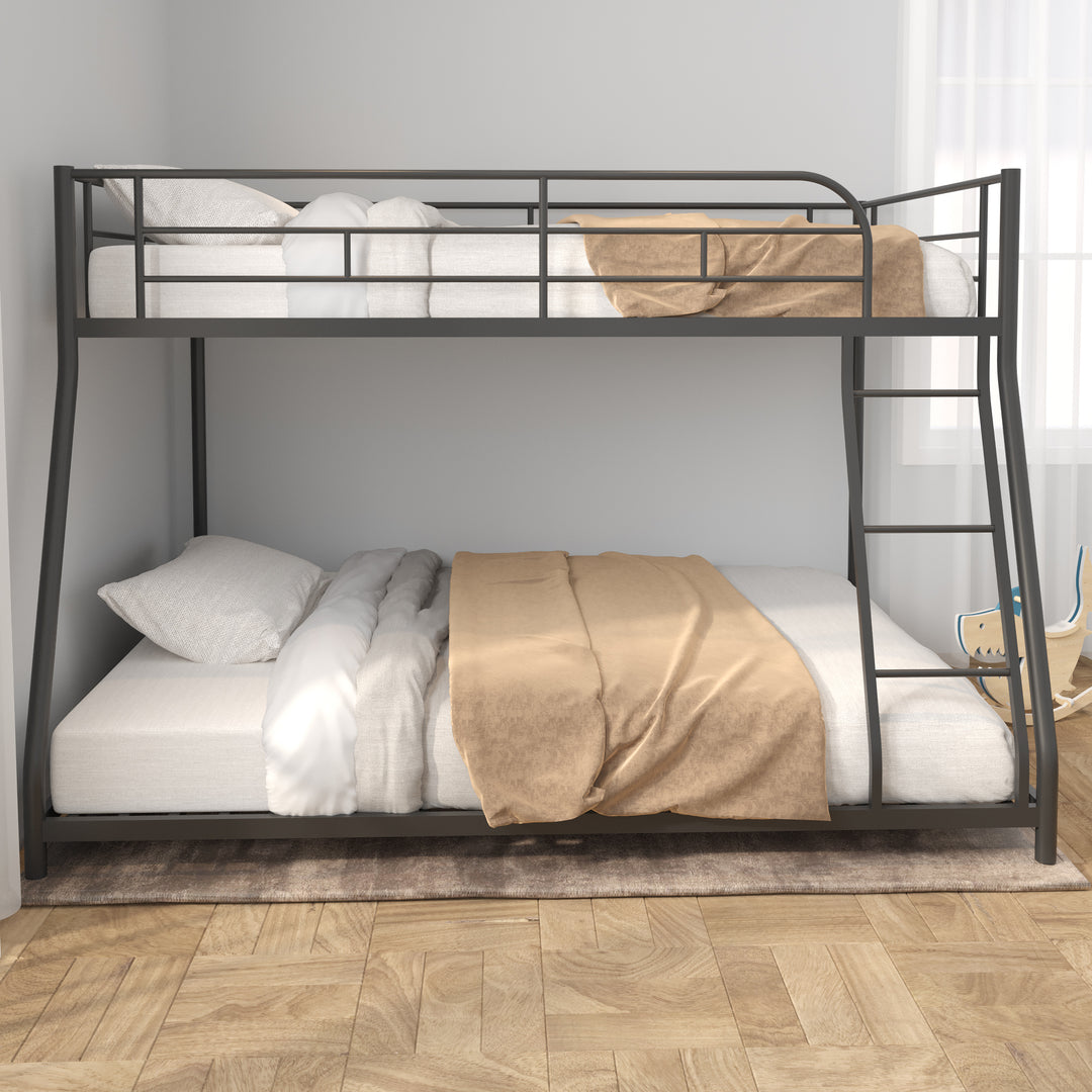 Black Metal Twin over Full Bunk Bed