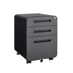 Load image into Gallery viewer, Simple Multifunctional Rounded 3 Drawer Mobile Filing Cabinet
