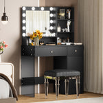 Load image into Gallery viewer, Makeup Vanity Desk with Mirror and 3 Lighting Modes

