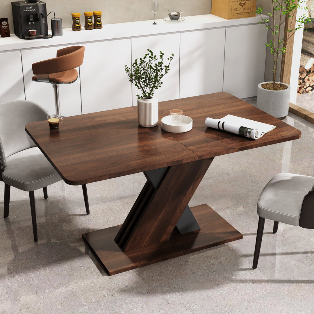 Multifunctional Extendable Walnut Console Table