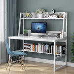 Load image into Gallery viewer, 47” Computer Desk with Hutch and Bookshelf

