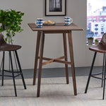 Load image into Gallery viewer, Modern Walnut Finish Bar Height 42&#39; Dining Table
