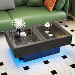 Load image into Gallery viewer, Extendable Coffee Table with Sliding Tabletop Hidden Storage Compartment

