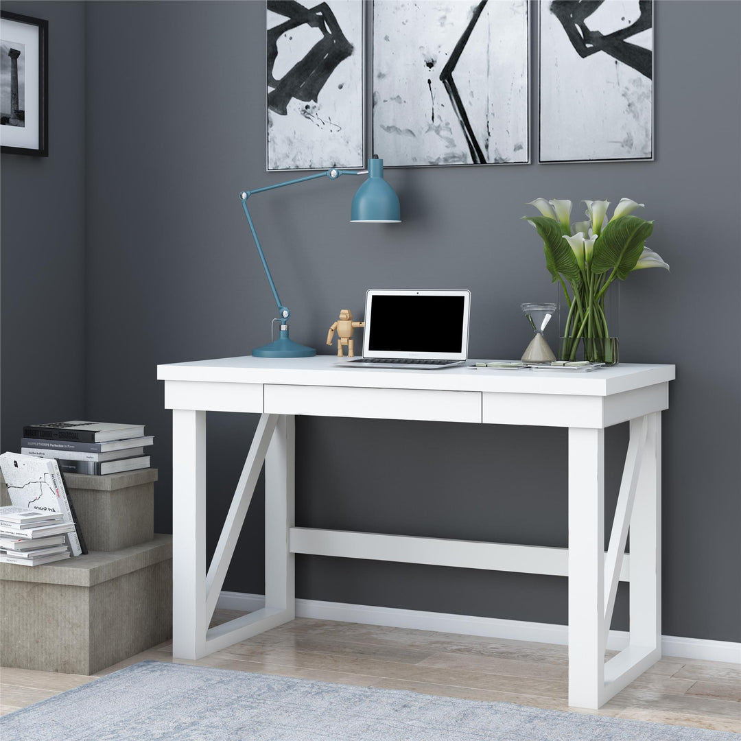 White Crestwood Office Writting Computer Desk