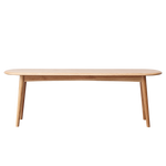 Load image into Gallery viewer, Natural Oak Half-Round Dining Bench Table Bench
