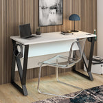 Load image into Gallery viewer, Genesis Adjustable White Gaming Desk
