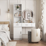 Load image into Gallery viewer, White Modern Simple Multi-Layer Storage Makeup Vanity Table
