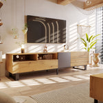 Load image into Gallery viewer, Modern TV Stand for 80&#39;&#39; TV with Double Storage Space

