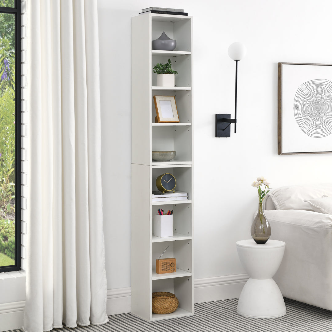 Multi-Functional 8-Tier Double-Decker Bookcase
