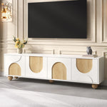 Load image into Gallery viewer, Farmhouse TV Stand with Cable Holes for TVs up to 75&#39;
