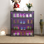 Load image into Gallery viewer, Wooden Stackable Shoe Storage Box with Glass Door
