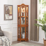 Load image into Gallery viewer, Lighted Glass Display Cabinet w/Tempered Glass Doors and Shelves
