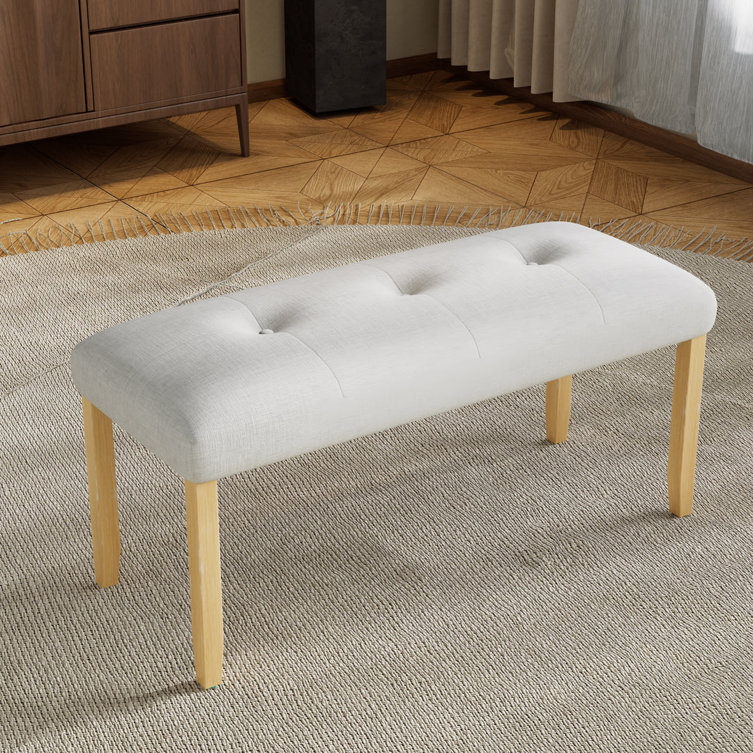 Modern Bedroom Upholstered Tufted Benches Upholstered Dining Benches