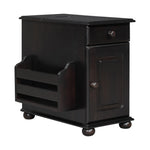 Load image into Gallery viewer, Vintage End Table Flip Top Side Table with USB Ports
